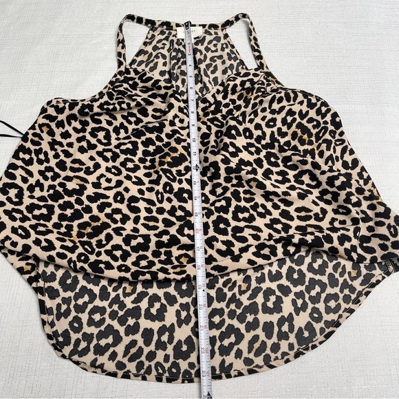 Everly Leopard Print High Low Top Blouse Womens Size M - Picture 6 of 7